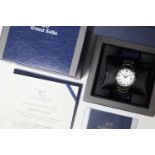 Grand Seiko White Birch Date Hi-Beat Automatic with box and Papers