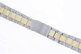 *To Be Sold Without Reserve* Rolex 7836 Steel and Gold Oyster Bracelet, 280 end links.