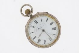 ***TO BE SOLD WITHOUT RESERVE*** A silver Thomas Russell & Son hand winding pocket watch.
