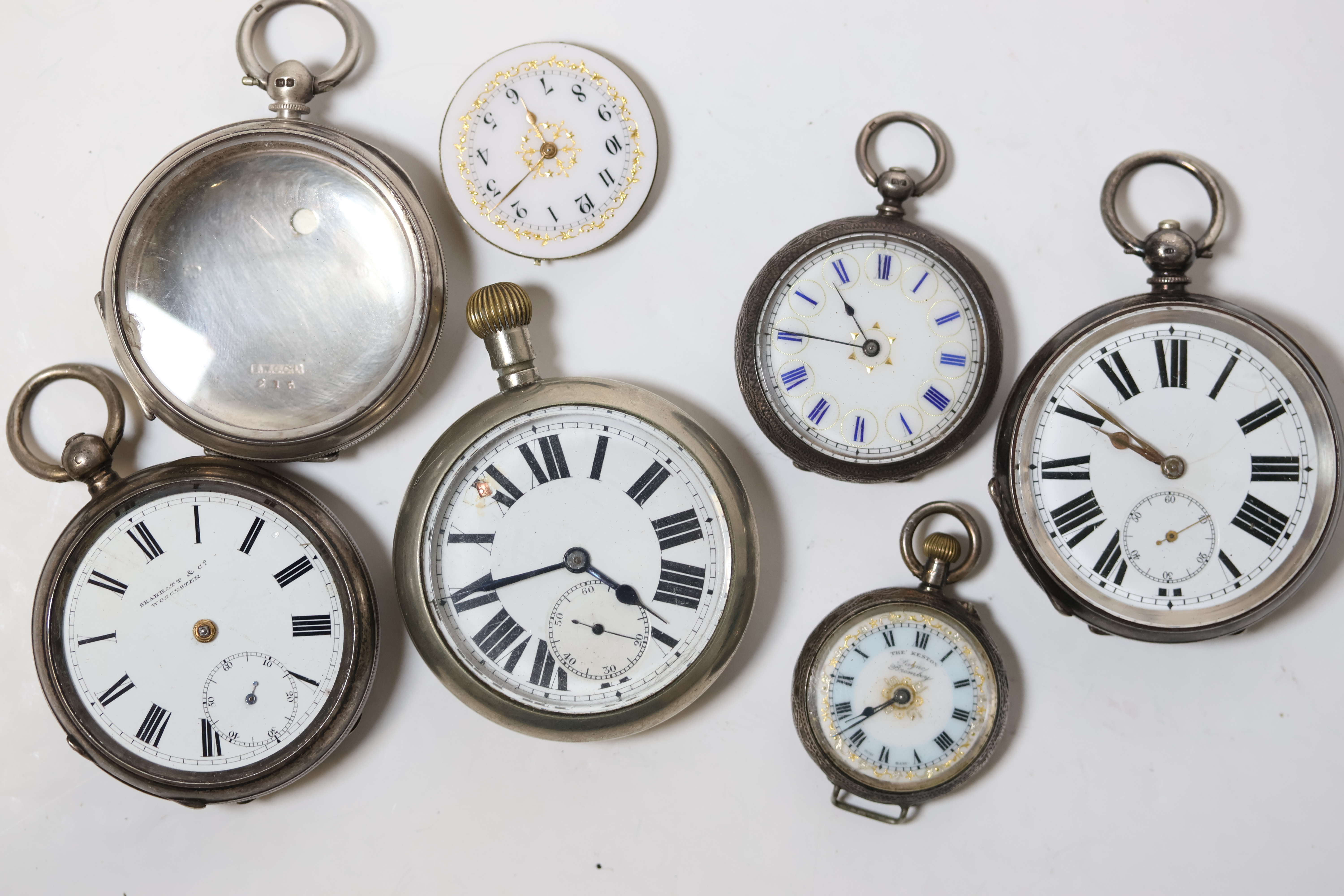 ***TO BE SOLD WITHOUT RESERVE*** ***AS FOUND*** JOB LOT OF SILVER POCKET WATCHES, CASES AND