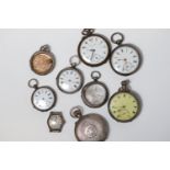 ***TO BE SOLD WITHOUT RESERVE*** ***AS FOUND*** JOB LOT OF SILVER POCKET WATCHES, CASES AND