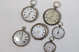 ***TO BE SOLD WITHOUT RESERVE*** ***AS FOUND*** JOB LOT OF SILVER POCKET WATCHES, CASES AND