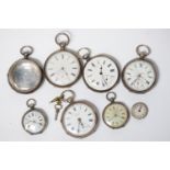 ***TO BE SOLD WITHOUT RESERVE*** ***AS FOUND*** JOB LOT OF SILVER POCKET WATCHES, CASES AND