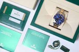 Rolex Submariner Date 'Bluesy' Reference 116613LB With Box and Papers 2015