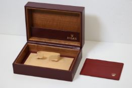 A Rare Rolex Leather Burgandy Box Circa 1990's