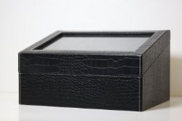 A Large Watch Winder/Storage Box. Comes with a charger, currently running. (18x24x31)