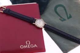 Ladies Vintage Omega 9ct Yellow Gold Manual Wind With Papers 1969