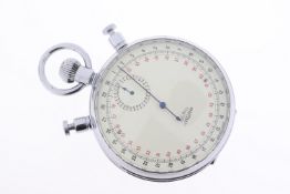 Nero Lemania rattrapante split second stopwatch. Approx 64.5mm. Currently running, ***Pusher will