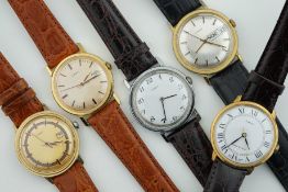 *NO RESERVE* GROUP OF 5 TIMEX WATCHES, all manually wound movements, all with new leather straps,