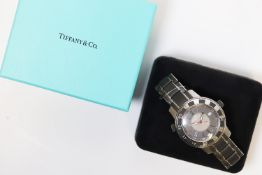 Tiffany & Co T-57 Date Quartz with box