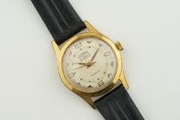 *NO RESERVE* THORAL GOLD PLATED WRISTWATCH, automatic movement, currently running.