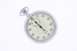 A Vintage 1950's Hugex Valjoux Movement Stopwatch. Approx 50mm Stainless Steel Case. Currently