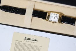 *To Be Sold Withour Reserve* Hamilton Quartz with box and Papers