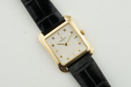 VACHERON CONSTANTIN HISTORIQUES TOLEDO REF. 31100 CIRCA 1990, sqaure two tone dial with hour markers