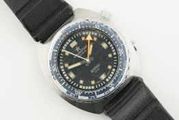 AQUASTAR BENTHOS 500 AUTOMATIC DIVERS WATCH RARE COMPRESSION BEZEL