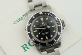 ROLEX OYSTER PERPETUAL SUBMARINER GLOSS DIAL W/ GUARANTEE PAPERS REF. 5513 CIRCA 1989, circular