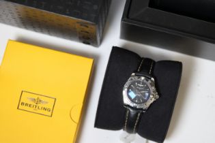 Ladies Breitling Galactic Date Quartz with box and Papers