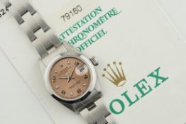 ROLEX OYSTER PERPETUAL W/ GUARANTEE PAPERS REF. 79160