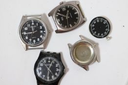 *To Be Sold Without Reserve* A Job Lot of Military Watches. *As Found* To be sold as spares and
