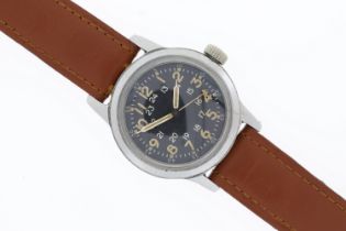 "Brand: Elgin Model Name: Military Pilot issue Reference: A-17A, MIL-W-6433 Movement: Manual wind