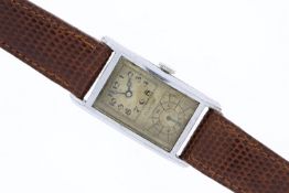 Brand: Clinton Model Name: Doctors Duo Dial 'Tank' Reference: 1919 Movement: Manual Wind Year: Circa