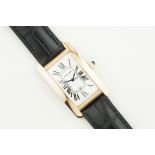 CARTIER TANK AMERICAINE 18CT ROSE GOLD AUTOMATIC REF. W2609156