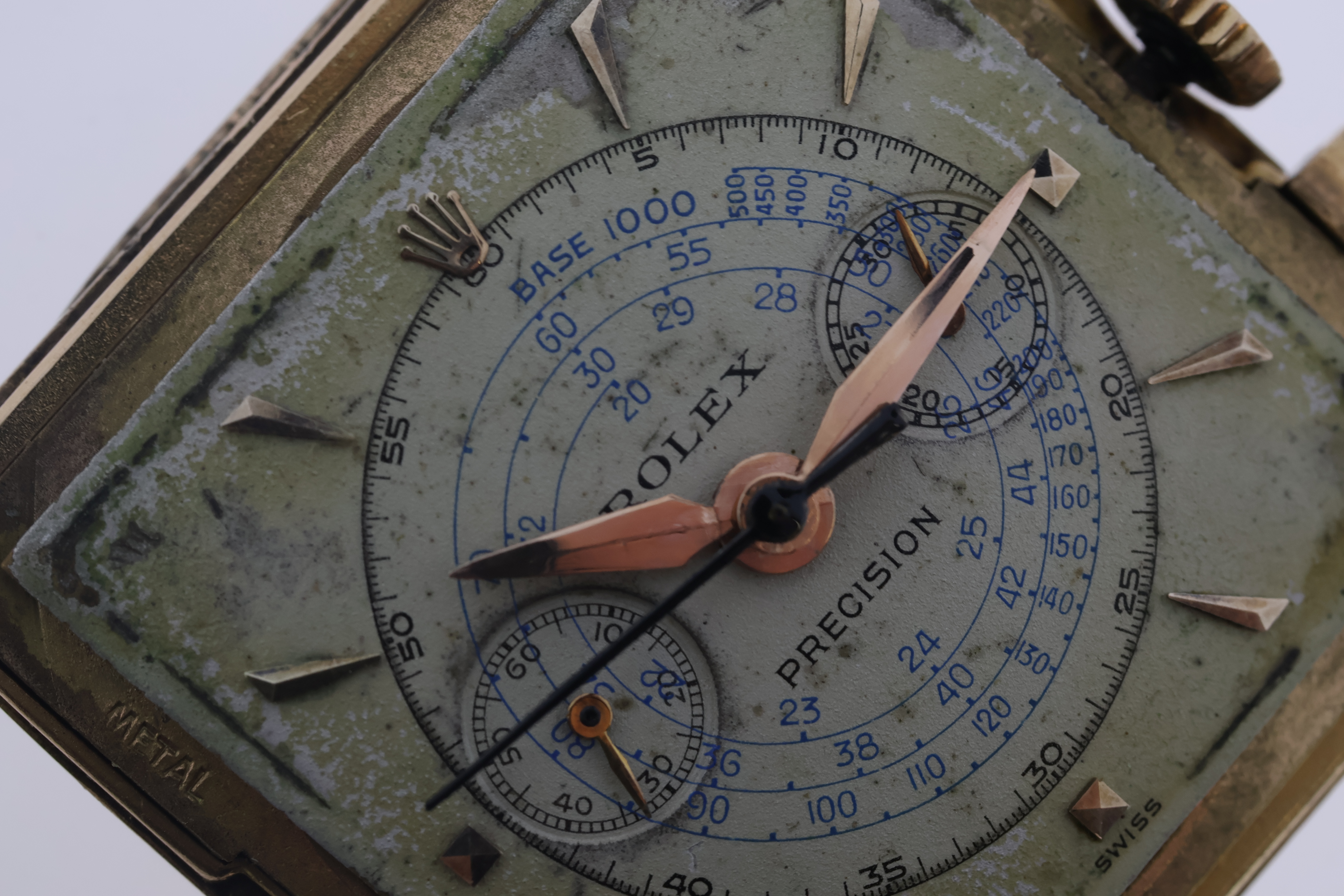 Highly Rare Rolex Precision 'Gabus' 18ct Rose Gold Reference 8206 Circa 1950 - Image 15 of 19