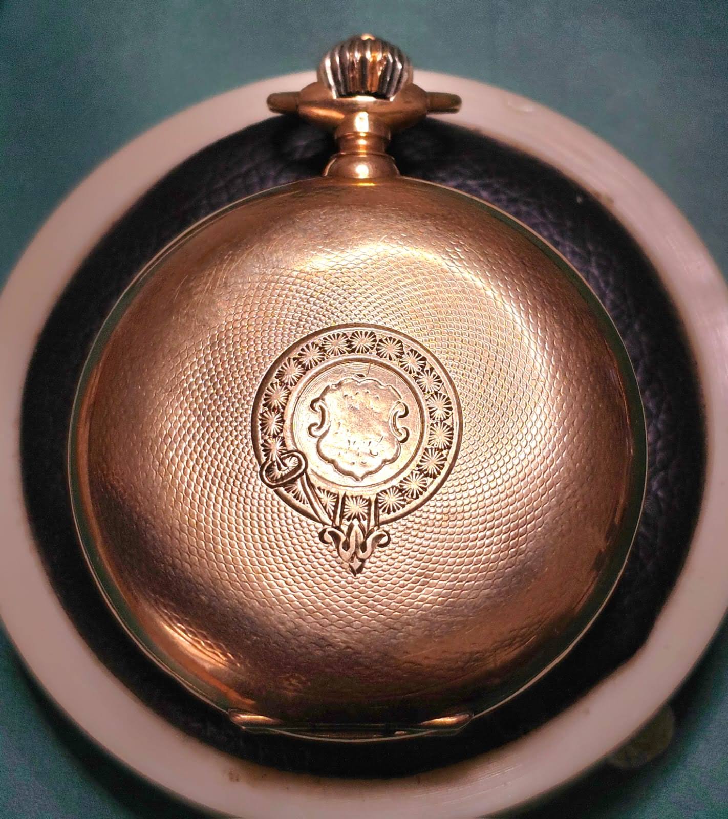 Chronometre' Full Hunter 14ct Gold Pocket Watch Manual Wind - Image 5 of 7