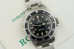 ROLEX OYSTER PERPETUAL SUBMARINER GLOSS DIAL W/ GUARANTEE PAPERS REF. 5513 CIRCA 1989