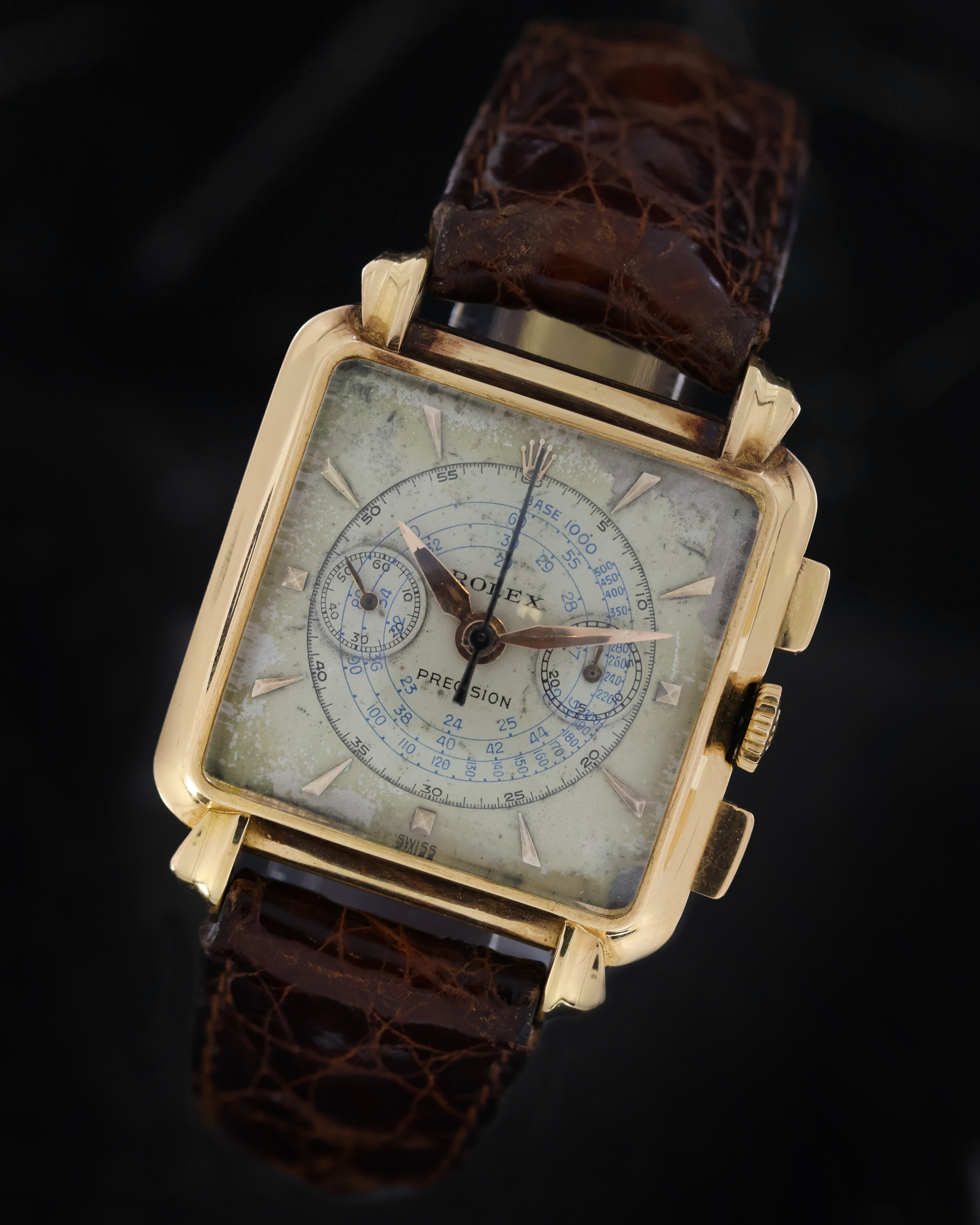 Highly Rare Rolex Precision 'Gabus' 18ct Rose Gold Reference 8206 Circa 1950 - Image 19 of 19