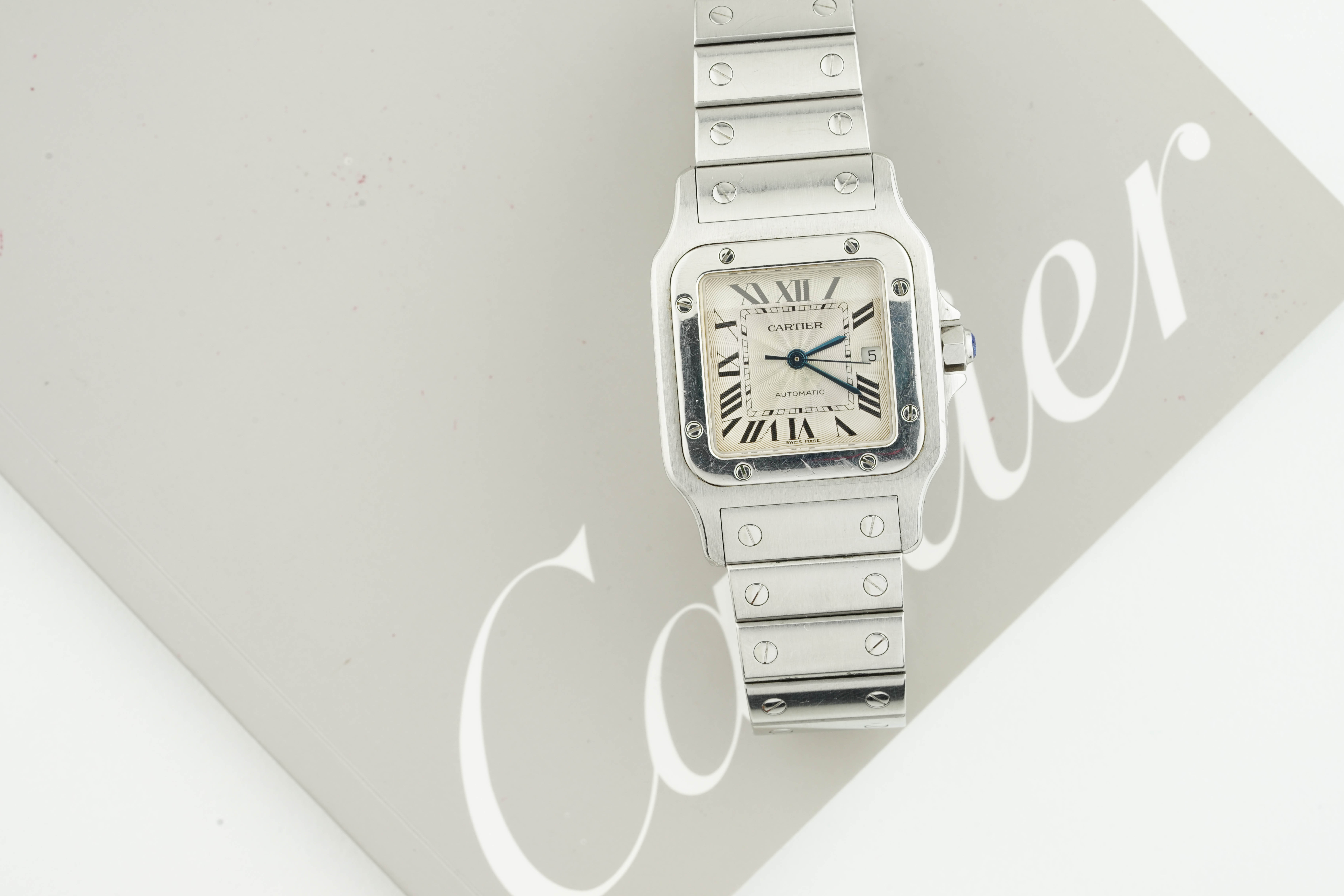 CARTIER SANTOS GALBEE AUTOMATIC W/ GUARANTEE PAPERS REF. 2319