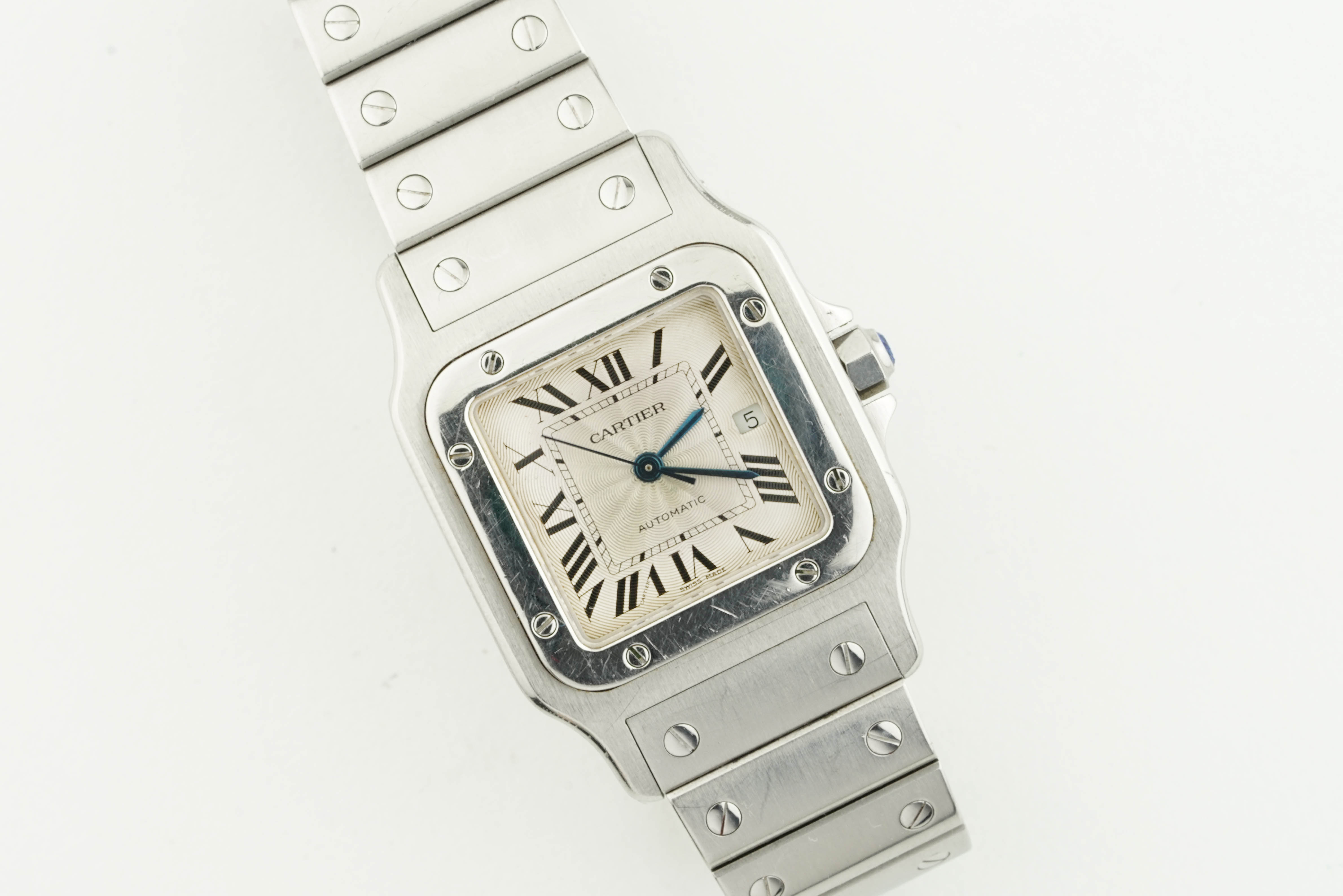 CARTIER SANTOS GALBEE AUTOMATIC W/ GUARANTEE PAPERS REF. 2319 - Image 2 of 3