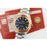 OMEGA SEAMASTER PROFESSIONAL PLANET OCEAN CO AXIAL CHRONOMETER W/ GUARANTEE CARD REF. 22095000 CIRCA