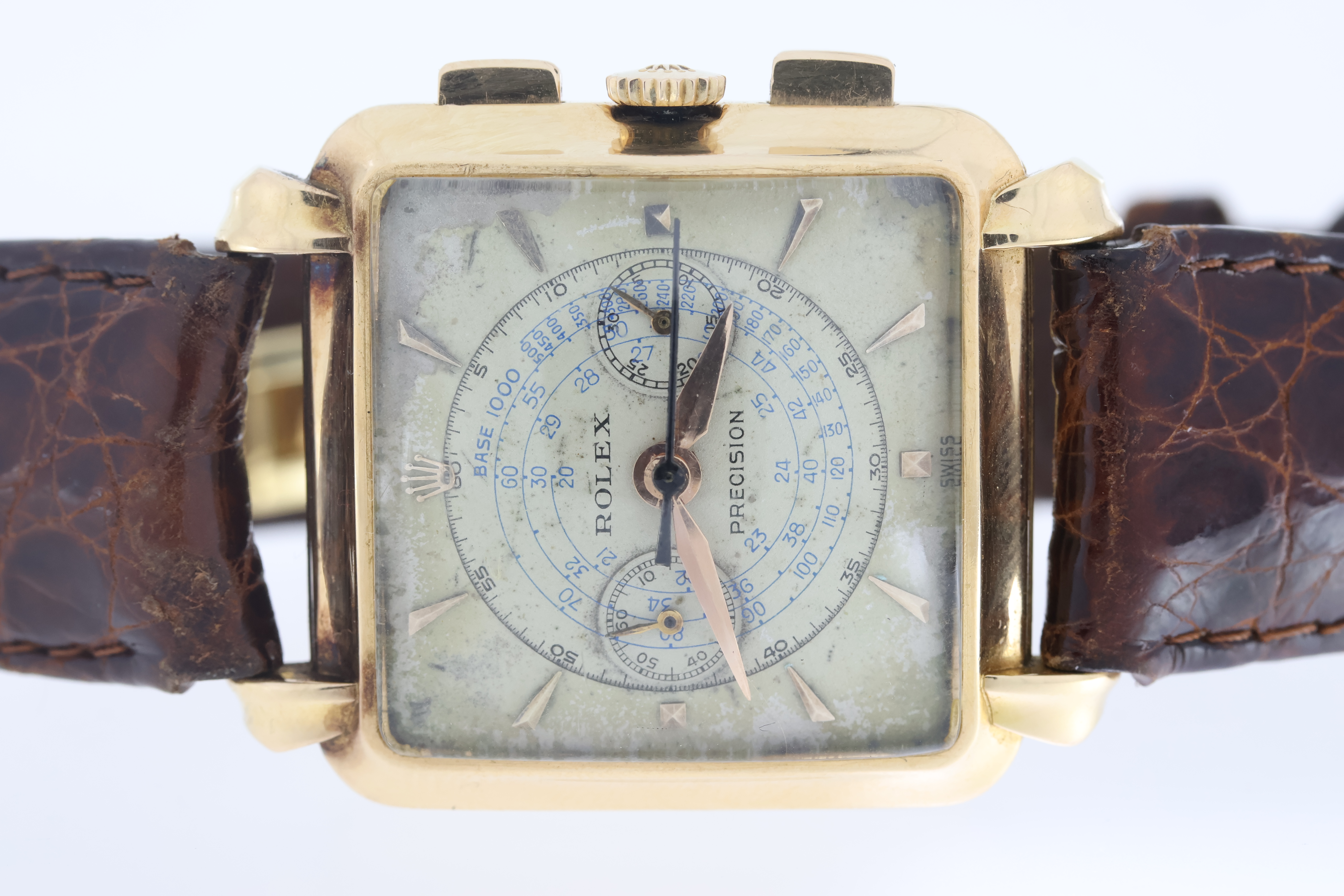 Highly Rare Rolex Precision 'Gabus' 18ct Rose Gold Reference 8206 Circa 1950 - Image 3 of 19