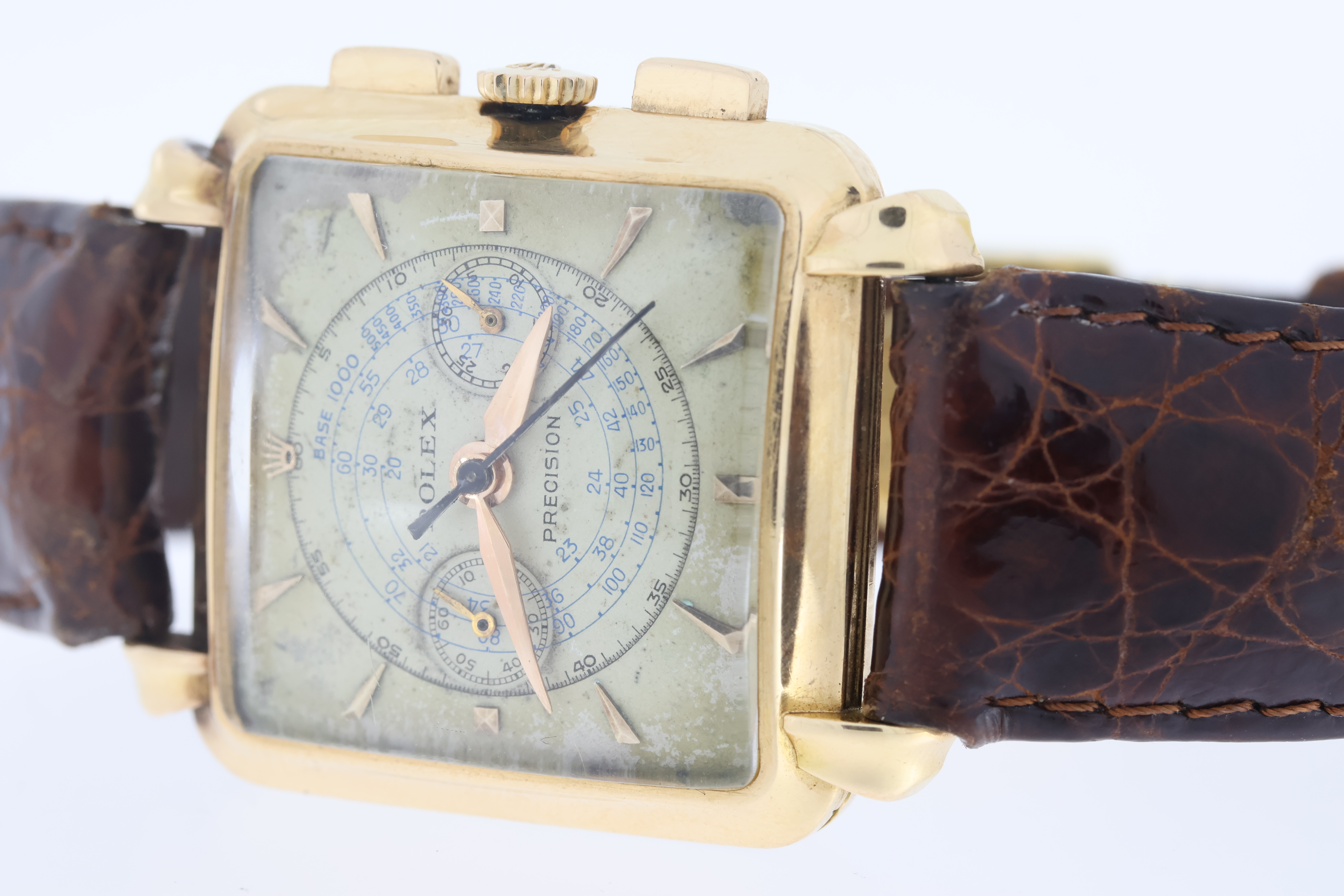 Highly Rare Rolex Precision 'Gabus' 18ct Rose Gold Reference 8206 Circa 1950 - Image 4 of 19