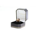 Fine 14ct Gold Garnet and Cultured Pearl RingFully hallmarked for 14ct Gold set with Marquis