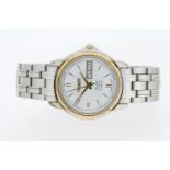 Brand: Tissot Model Name: SeaStar Movement: Automatic Dial colour: White Dial features: baton hour