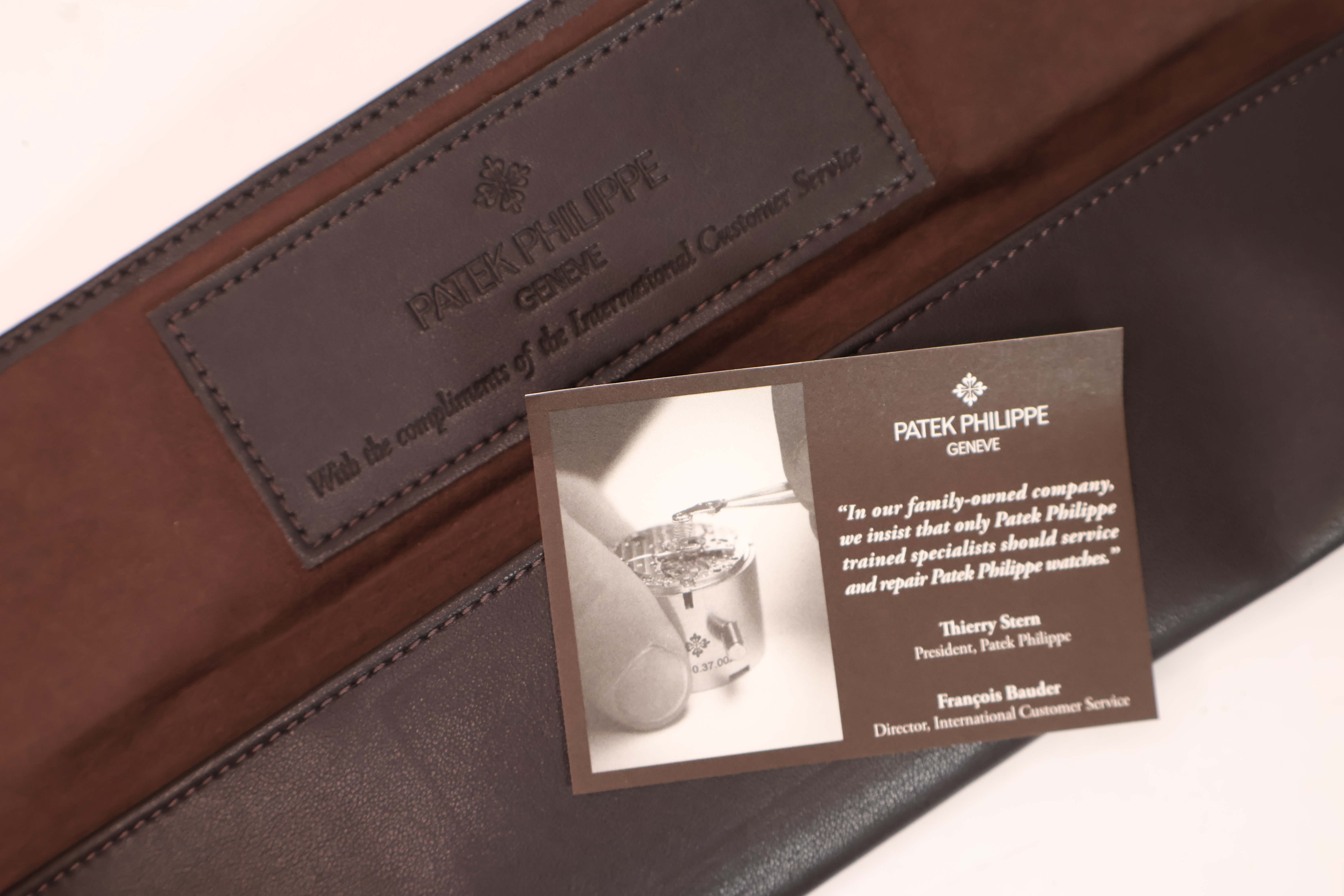 *To Be Sold Without Reserve* Patek Philippe leather watch pouch - Image 2 of 2