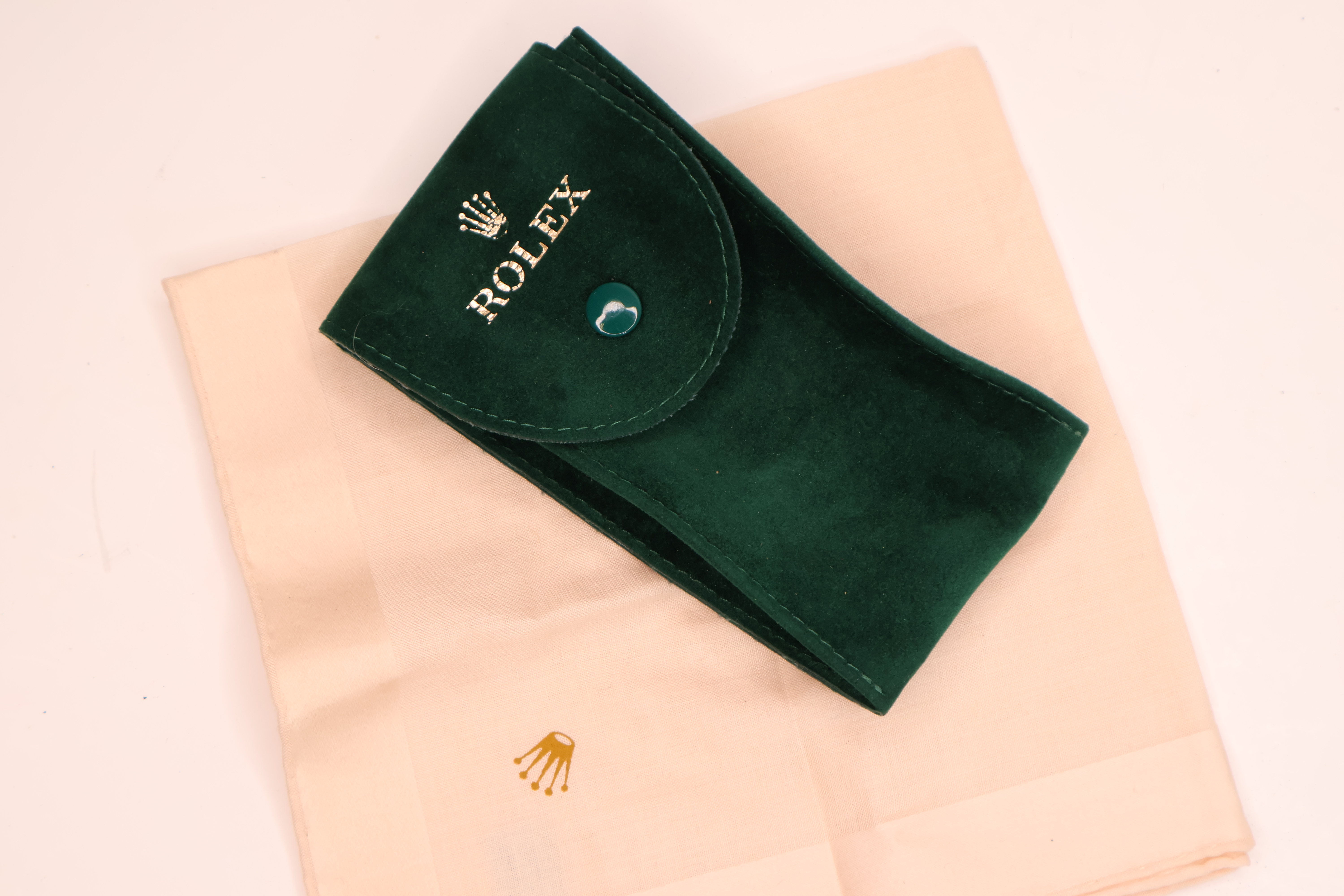 *To Be Sold Without Reserve* Rolex service pouch and handkerceif