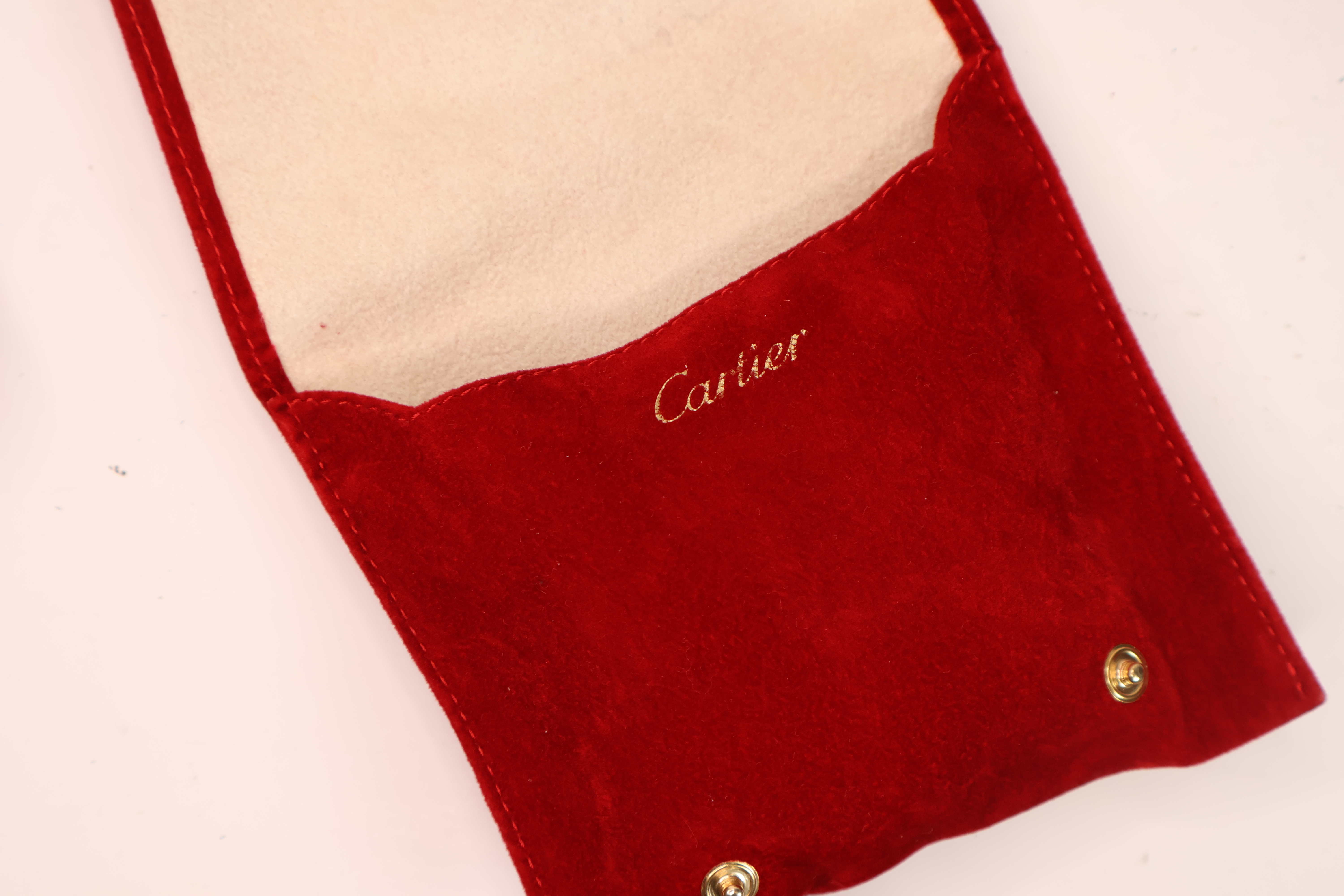 *To Be Sold Without Reserve* Cartier 5x suade pouches with cushions - Image 2 of 3