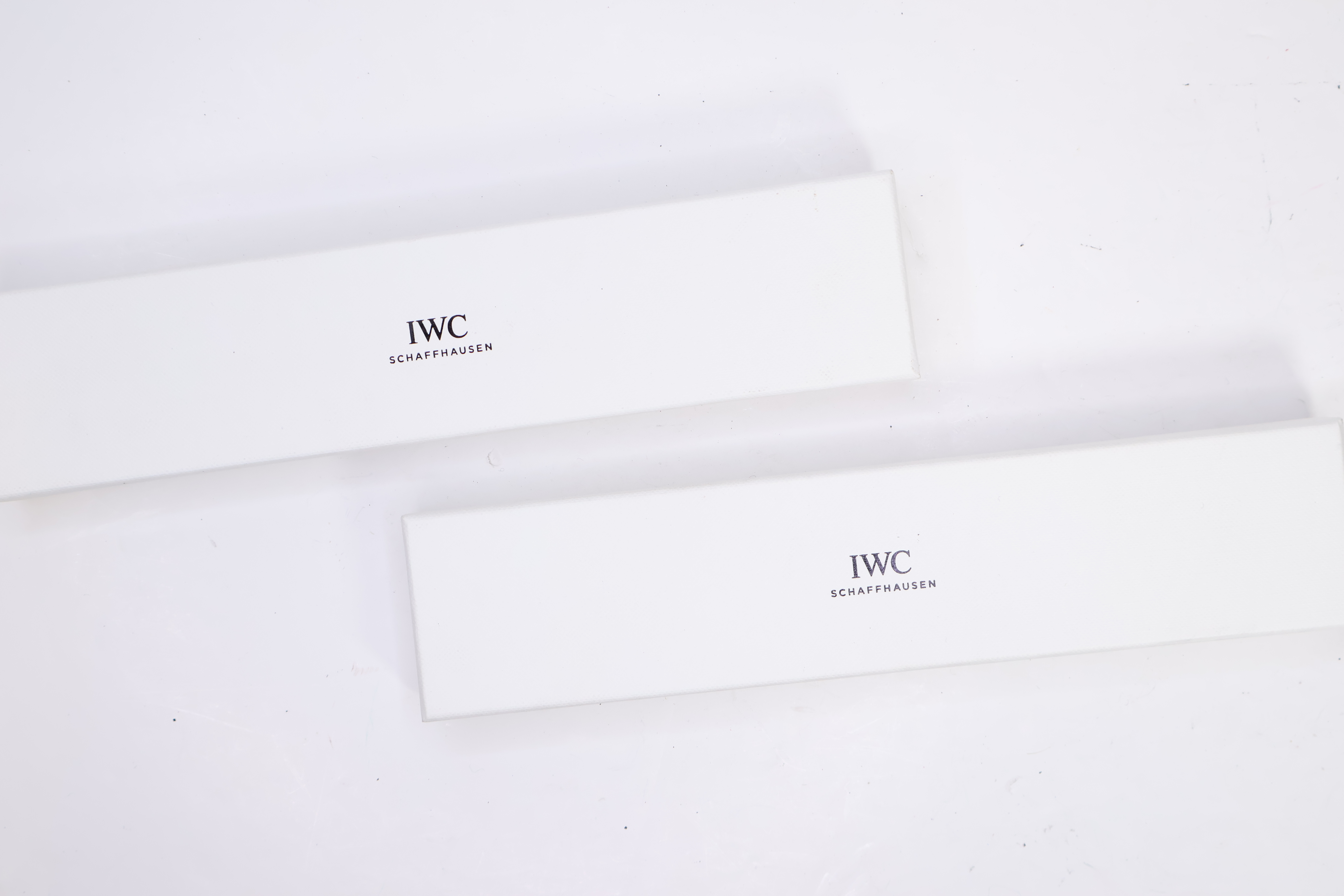 *To Be Sold Without Reserve* IWC Two service boxes and pouch