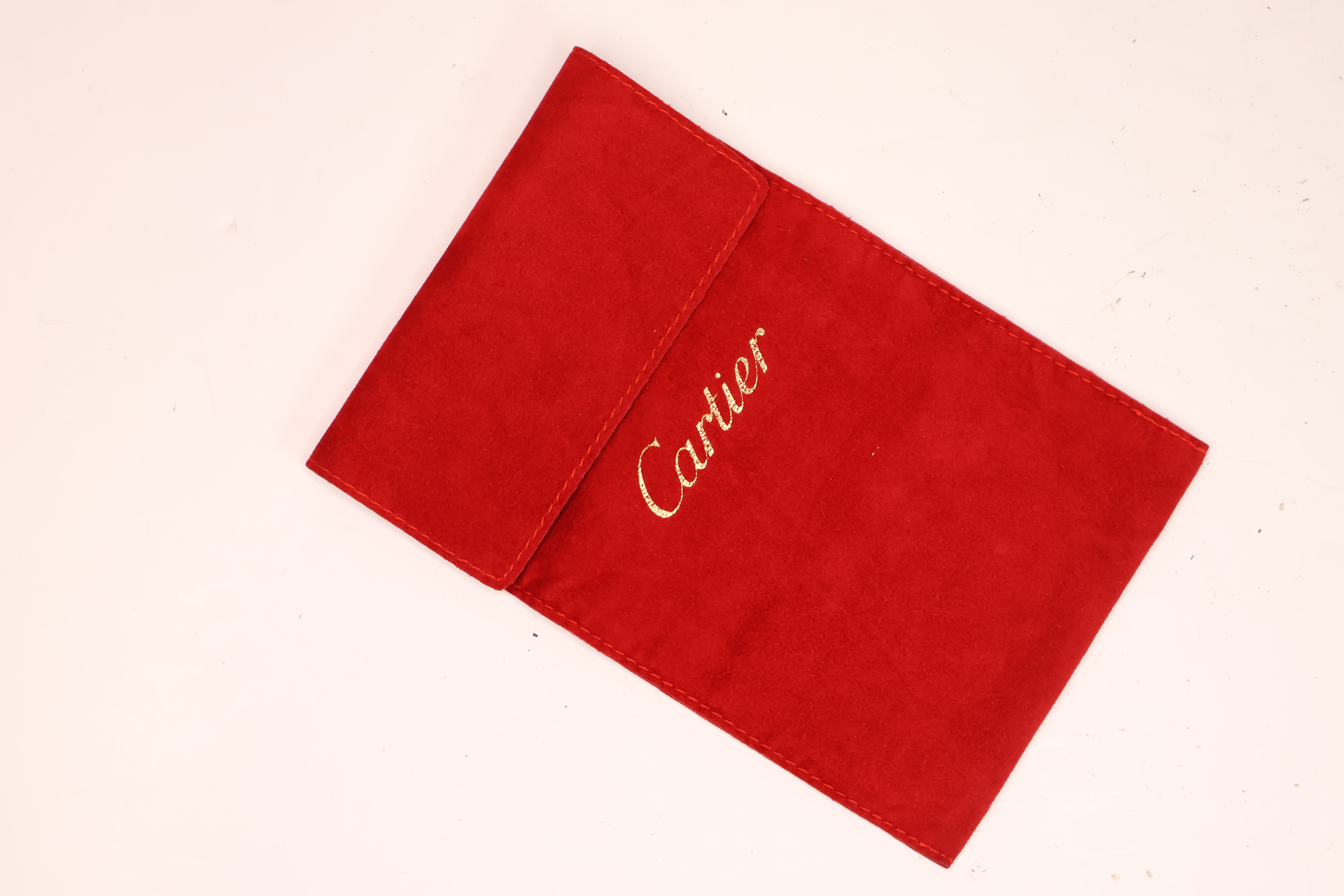 *To Be Sold Without Reserve* Cartier 5x assorted suade pouches, fold over - Image 3 of 3