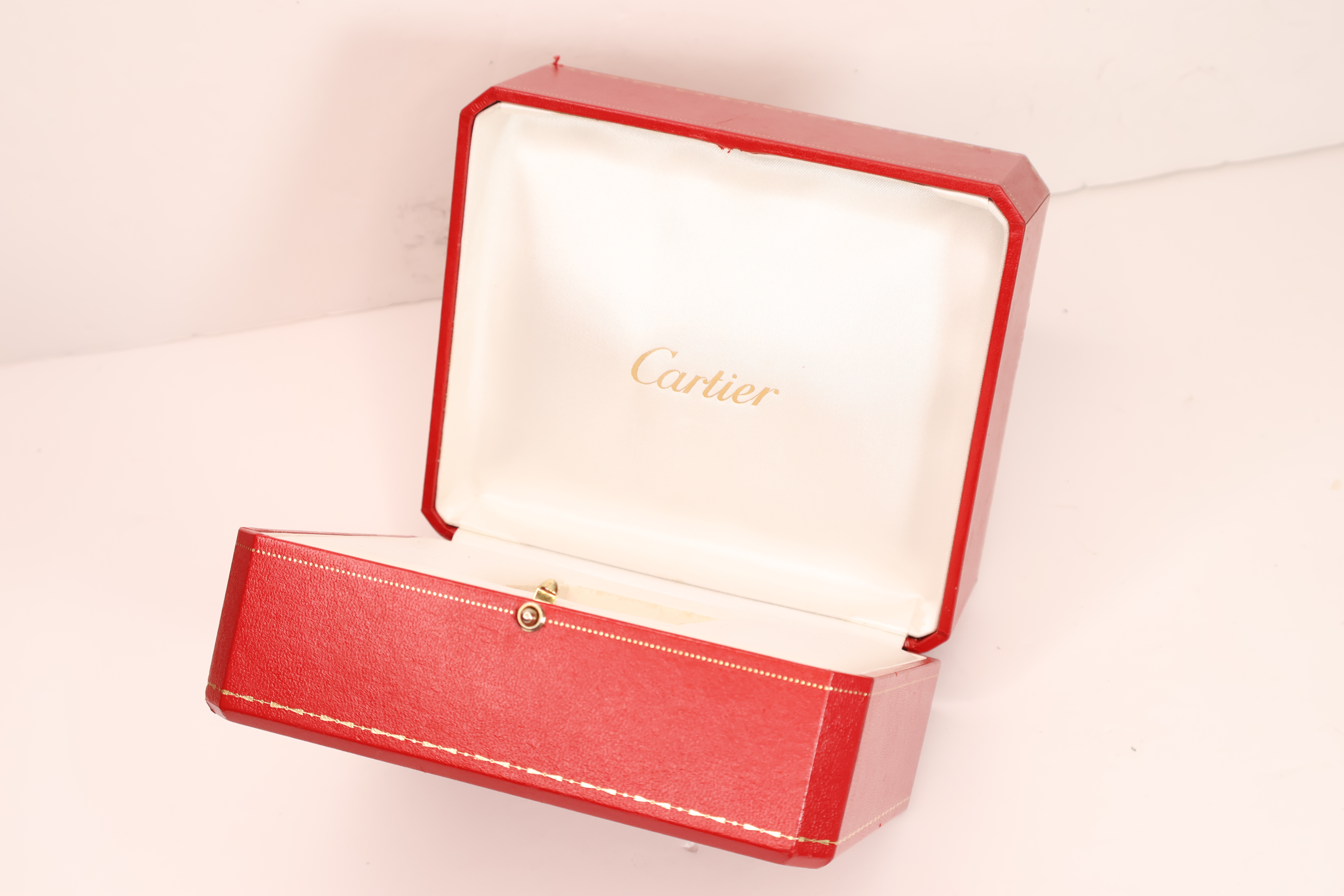 *To Be Sold Without Reserve* Cartier watch box, missing cushion, broken clasp - Image 2 of 2