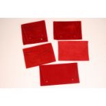 *To Be Sold Without Reserve* Cartier 5x assorted suade pouches