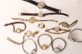 *TO BE SOLD WITHOUT RESERVE* Job lot of 12 ladies wristwatches, including Smith, Ingersoll, Roamer &