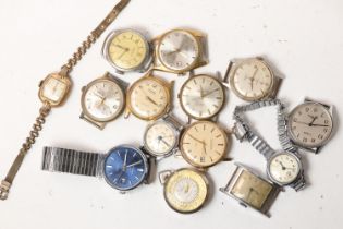 *TO BE SOLD WITHOUT RESERVE* A job lot of 14 watches. Including Oris, Smiths, Sekonda & more. *AS