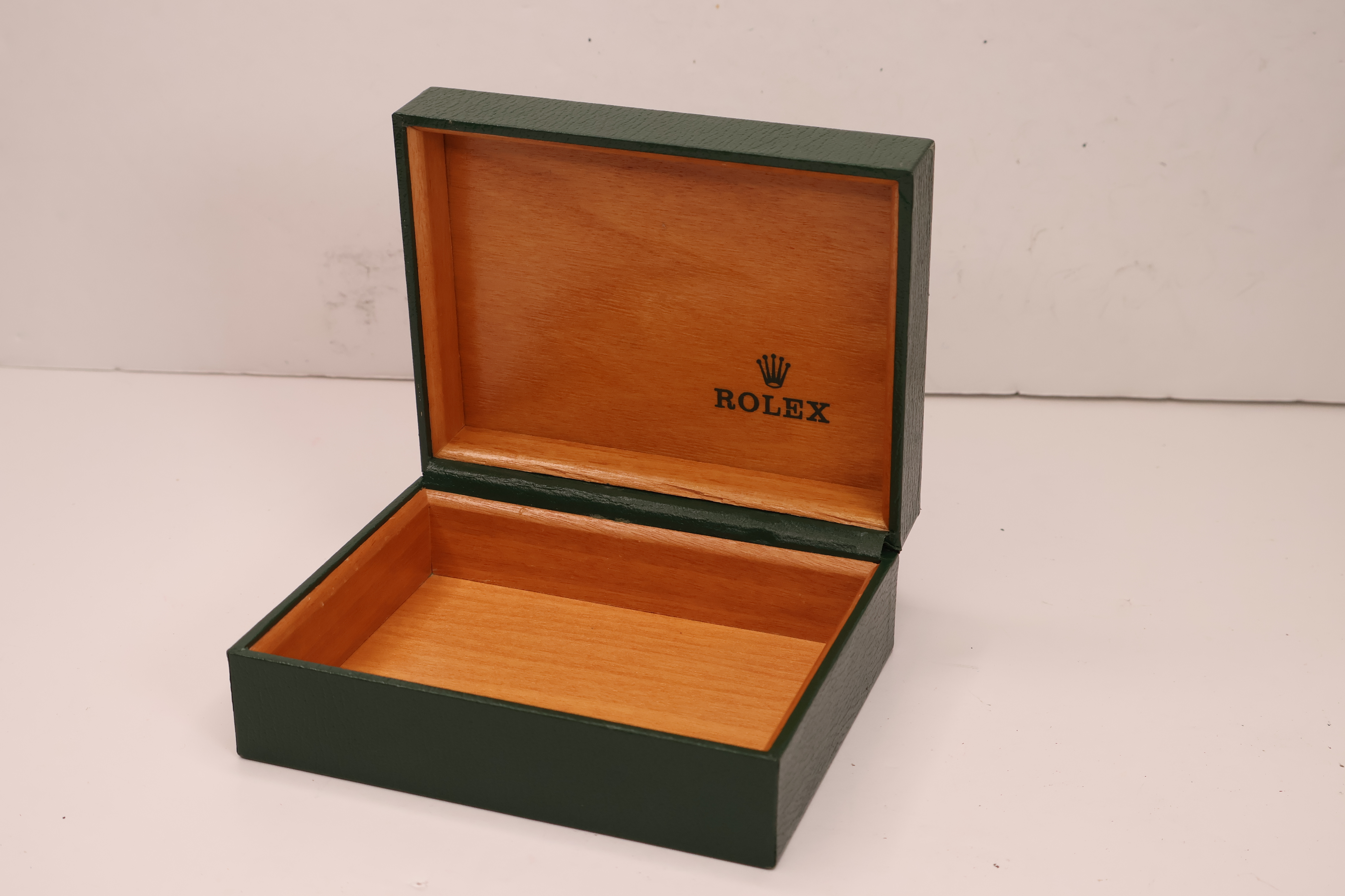 *To Be Sold Without Reserve* Rolex vintage green with gilt trim, no interior