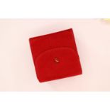 *To Be Sold Without Reserve* Cartier Travel Pouch, suade, square with cushion