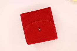 *To Be Sold Without Reserve* Cartier Travel Pouch, suade, square with cushion