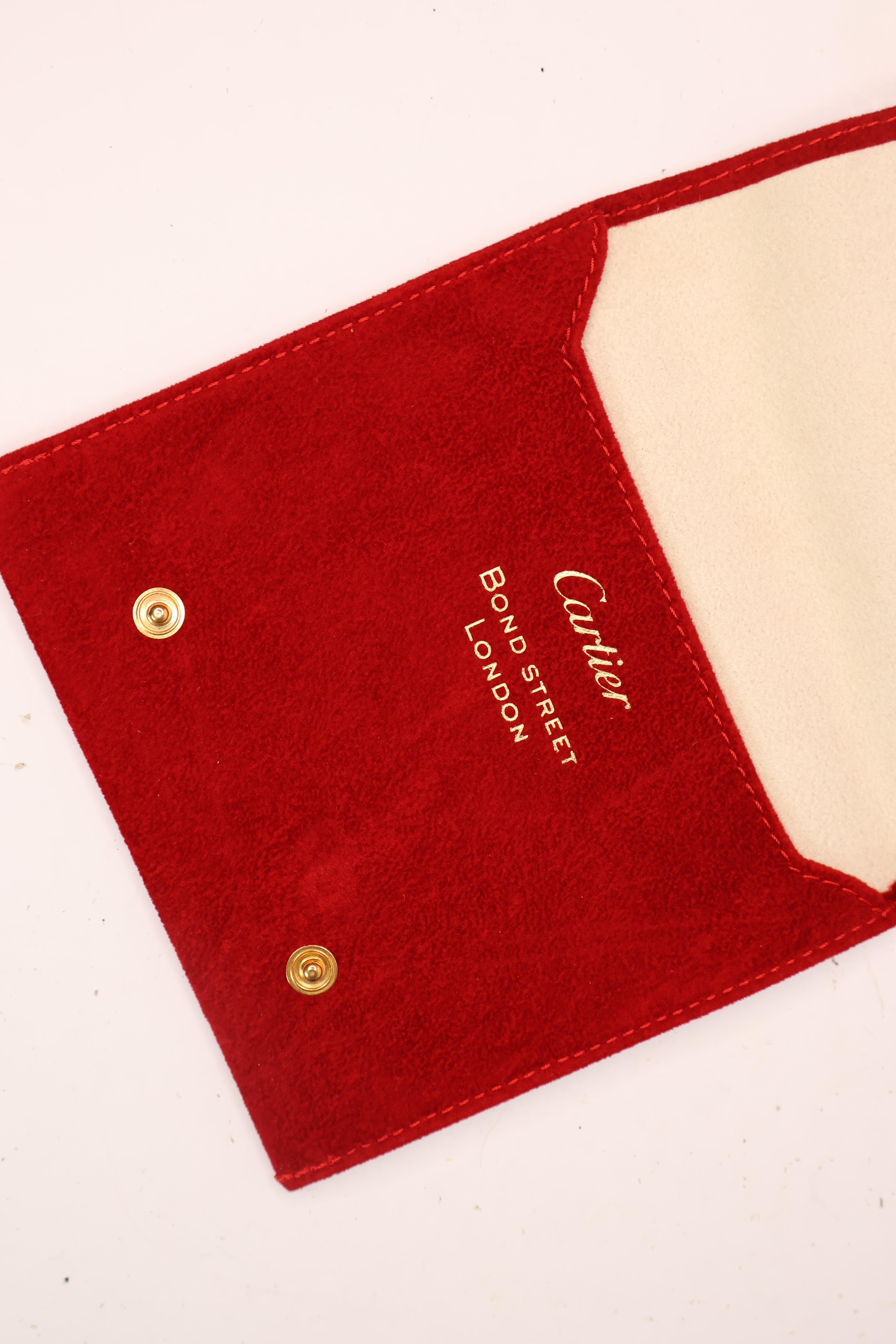 *To Be Sold Without Reserve* Cartier 4x assorted suade pouches, including gilt Bond Street pouch - Image 4 of 4